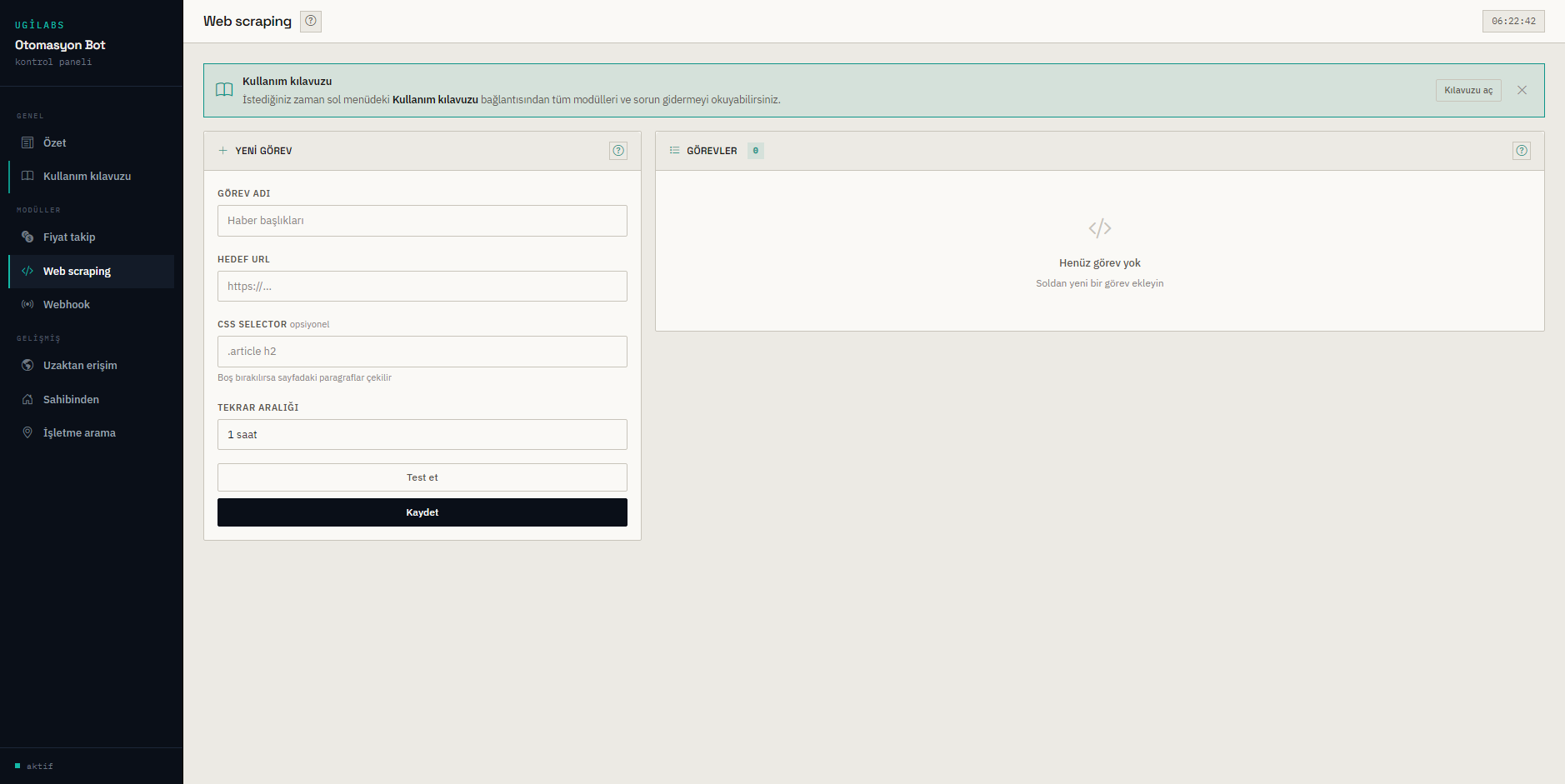 Web scraping