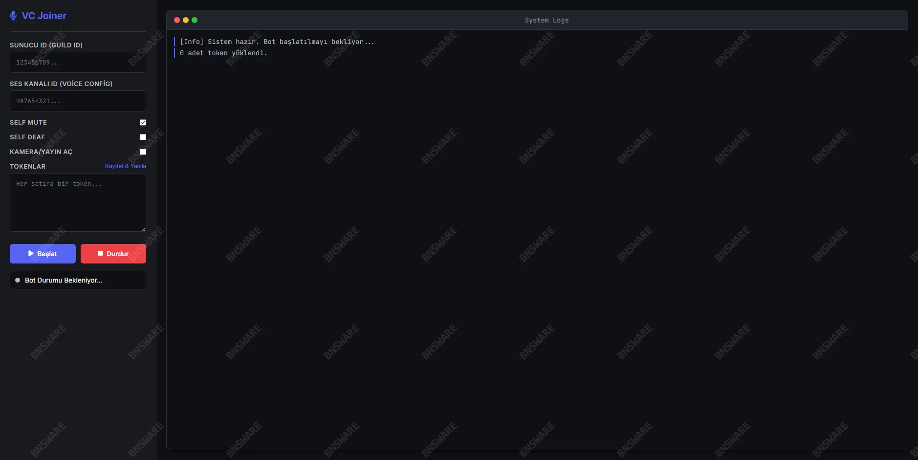 Discord Voice Joiner GUI WEB