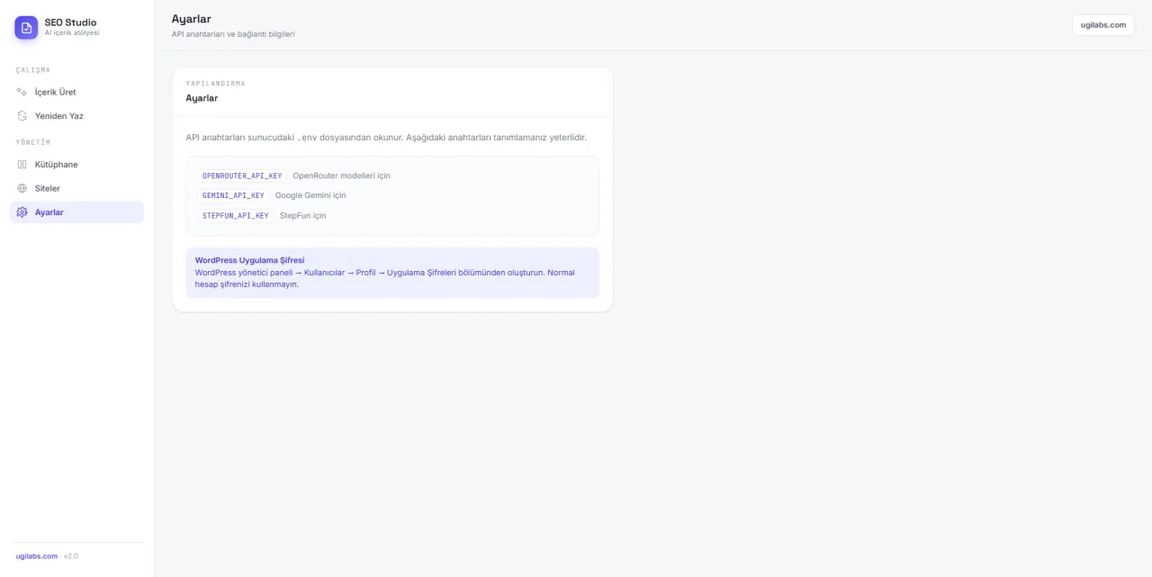SEO Studio AI: Yapay Zeka Destekli Profesyonel SEO ve İçerik Üretim Platformu görsel 3